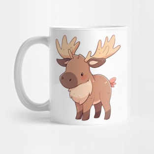 Simple drawn moose Mug